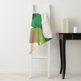 Blumengarten - Farbblöcke Sherpadecke