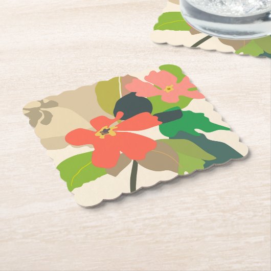 Blumengarten - Farbblöcke Untersetzer (angewinkelt)