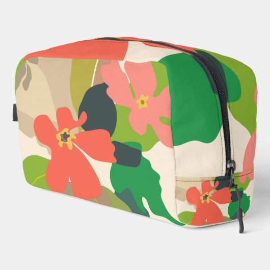 Blumengarten - Farbblöcke Waschbeutel (Rechte Ecke)