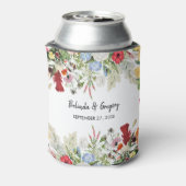 Blumengarten Farbenfrohe Blume Gastgeschenk Hochze Dosenkühler (Kanne Rückseite)
