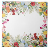 Blumengarten Farbige Blumen Fliese (Vorderseite)