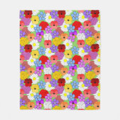 Blumengarten Fleecedecke (Vorderseite)