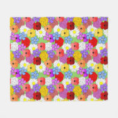 Blumengarten Fleecedecke (Vorderseite (Horizontal))