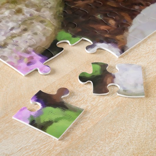 Blumengarten Foto Malerei Puzzle (Seite)