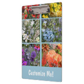 Blumengarten FotoCollage Klemmbrett (Links)