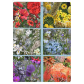 Blumengarten FotoCollage Klemmbrett (Rückseite)