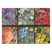 Blumengarten FotoCollage Tischdecke (Vorderseite (Horizontal))