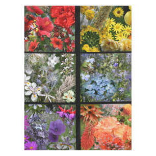 Blumengarten FotoCollage Tischdecke