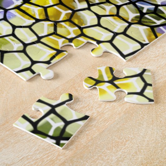 Blumengarten FotoMosaik Jigsaw Puzzle (Seite)