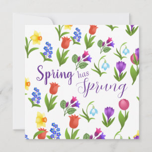 Blumengarten Frühling ist da  Einladung
