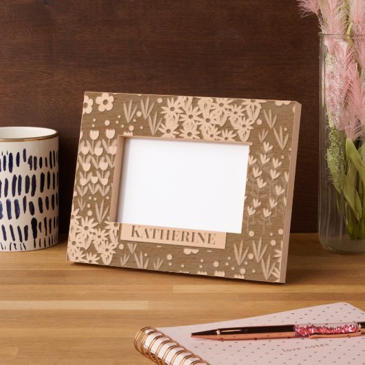 Blumengarten Geätzte Rahmen (Links)