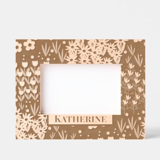 Blumengarten Geätzte Rahmen (Vorderseite)