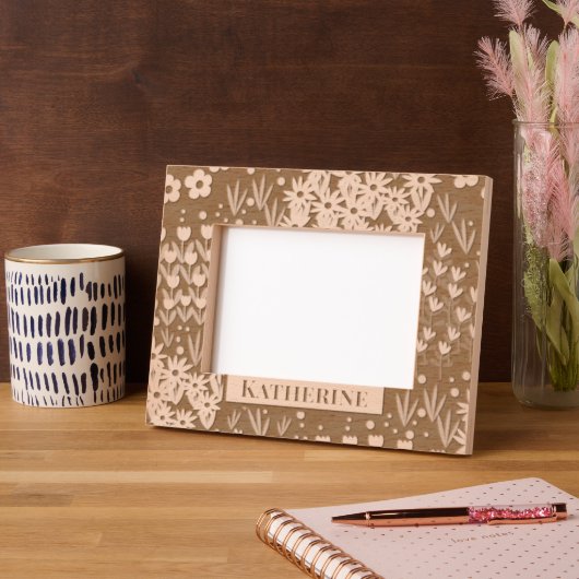 Blumengarten Geätzte Rahmen (Linke Ecke)