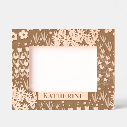 Blumengarten Geätzte Rahmen (Vorderseite)