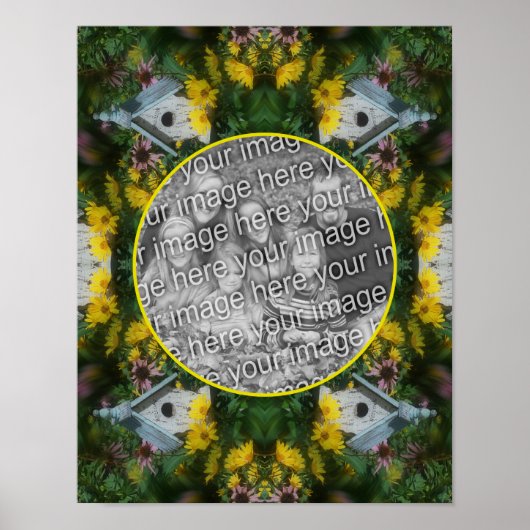 Blumengarten Geburtshaus Gestalten Sie Ihr eigenes Poster (Vorne)