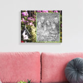 Blumengarten Geburtshaus Kunst Entwerfen Sie Ihr F Leinwanddruck (Insitu (Wohnzimmer))