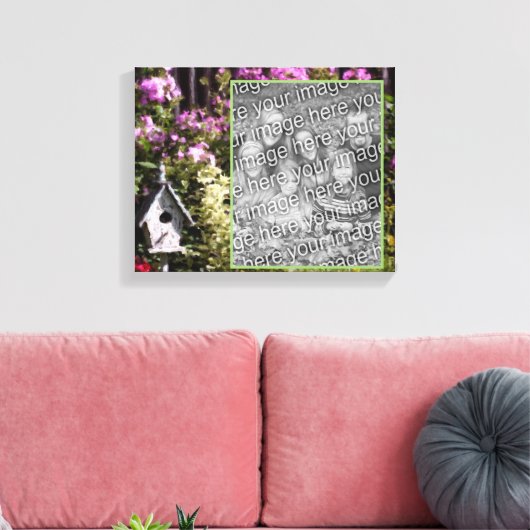 Blumengarten Geburtshaus Kunst Entwerfen Sie Ihr F Leinwanddruck (Insitu (Wohnzimmer))