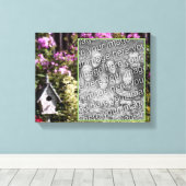 Blumengarten Geburtshaus Kunst Entwerfen Sie Ihr F Leinwanddruck (Insitu (Holzboden))