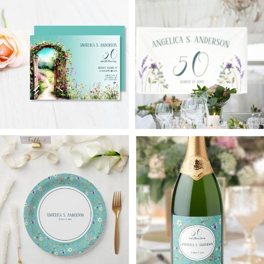 Blumengarten Geburtstag Einladung