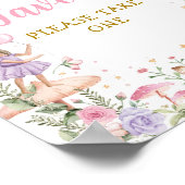 Blumengarten Geburtstagsfavoriten Tafelzeichen Poster (Ecke)