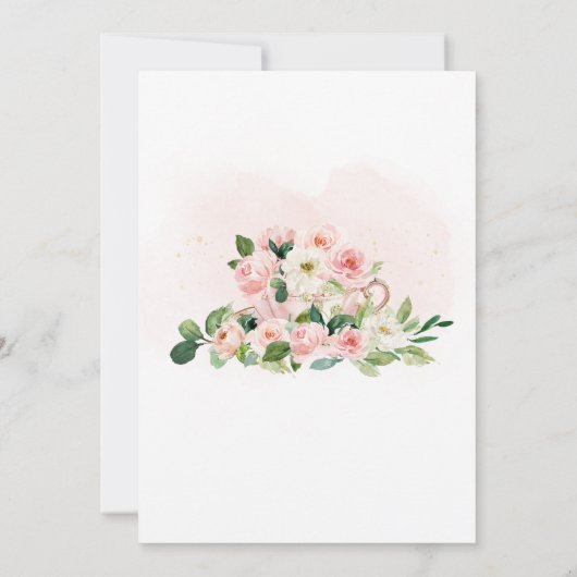 Blumengarten Geburtstagsparty Einladung (Rückseite)