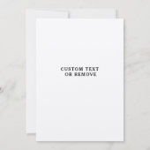 Blumengarten Geburtstagsparty Einladung (Rückseite)