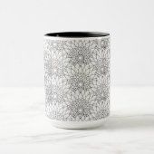 Blumengarten-Gekritzel Tasse (Zentrum)