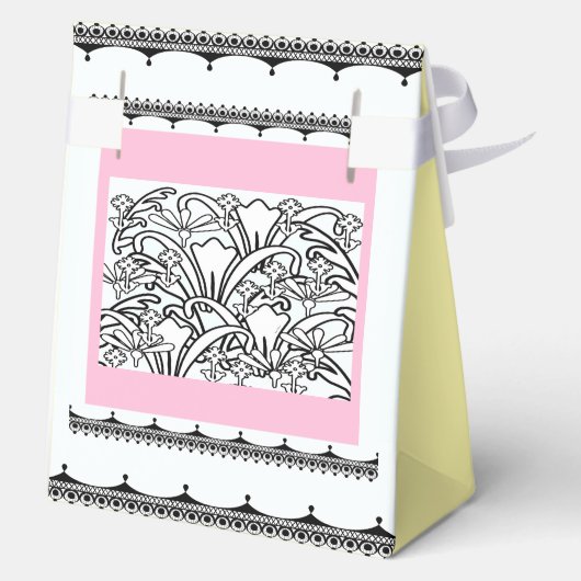 Blumengarten Gelb Geschenkschachtel (Rückseite)