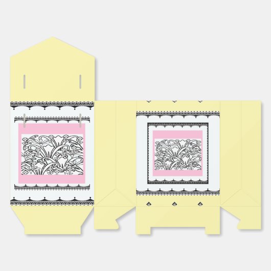 Blumengarten Gelb Geschenkschachtel (Ungefaltet)