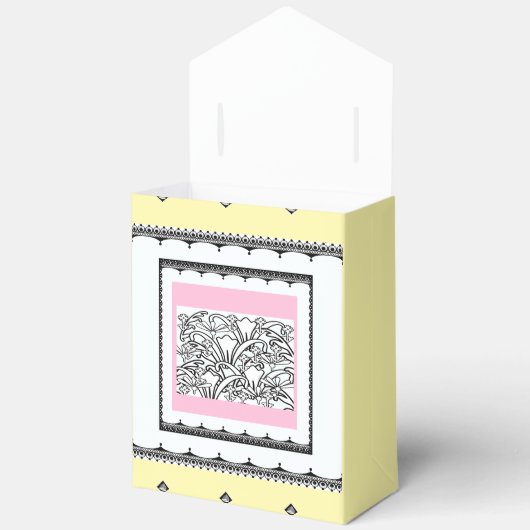 Blumengarten Gelb Geschenkschachtel (Offen)