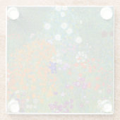 Blumengarten Gemälde Gustav Klimt Glasuntersetzer (Rückseite)