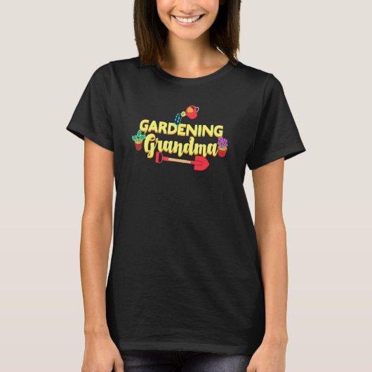 Blumengarten Gemüsegärtner Gärtnern Oma T-Shirt (Vorderseite)