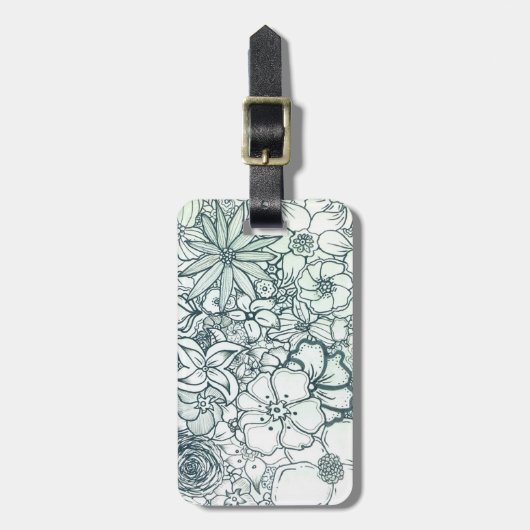 Blumengarten-Gepäckanhänger Gepäckanhänger (Vorderseite vertikal)