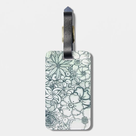 Blumengarten-Gepäckanhänger Gepäckanhänger (Rückseite vertikal)