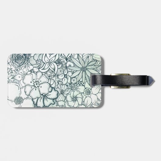 Blumengarten-Gepäckanhänger Gepäckanhänger (Rückseite horizontal)