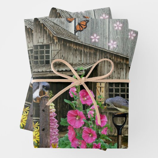 Blumengarten Geschenkpapier Set (Beispiel)