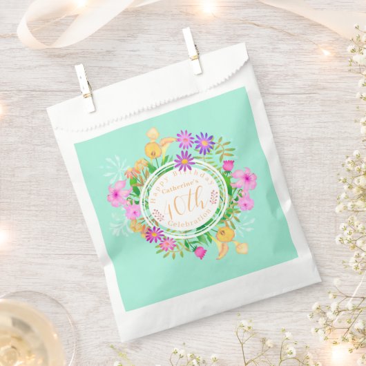 Blumengarten Geschenktütchen (Ausgeschnitten)