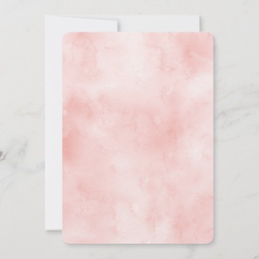 Blumengarten Girl Einladung (Rückseite)