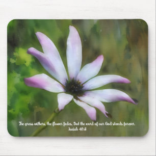Blumengarten-Glaubensbibelvers-Mauspad Mousepad