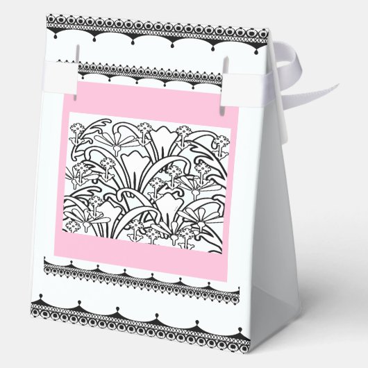 Blumengarten Grau Geschenkschachtel (Rückseite)