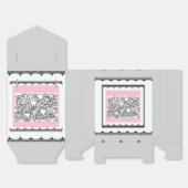 Blumengarten Grau Geschenkschachtel (Ungefaltet)