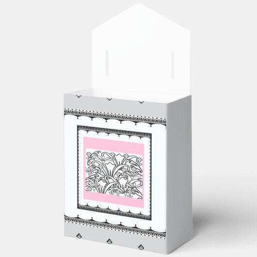 Blumengarten Grau Geschenkschachtel (Offen)