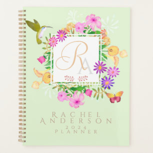 Blumengarten Green Monogram Planer