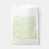 Blumengarten Grün Geschenktütchen (Vorderseite)