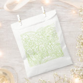 Blumengarten Grün Geschenktütchen (Ausgeschnitten)