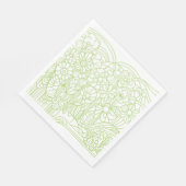 Blumengarten Grün Serviette (Ecke)