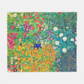Blumengarten, Gustav Klimt Fleecedecke (Vorderseite (Horizontal))