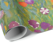Blumengarten (Gustav Klimt) Geschenkpapier (Rolleneckpunkt)