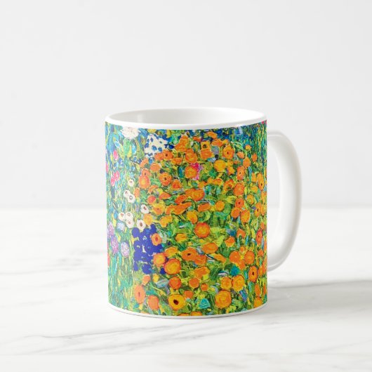 Blumengarten, Gustav Klimt Kaffeetasse (VorderseiteRechts)