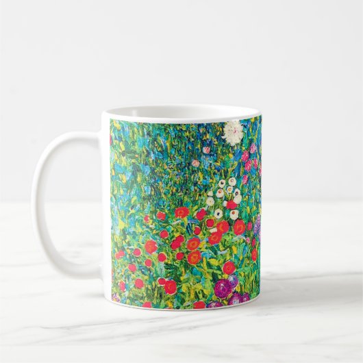 Blumengarten, Gustav Klimt Kaffeetasse (Links)